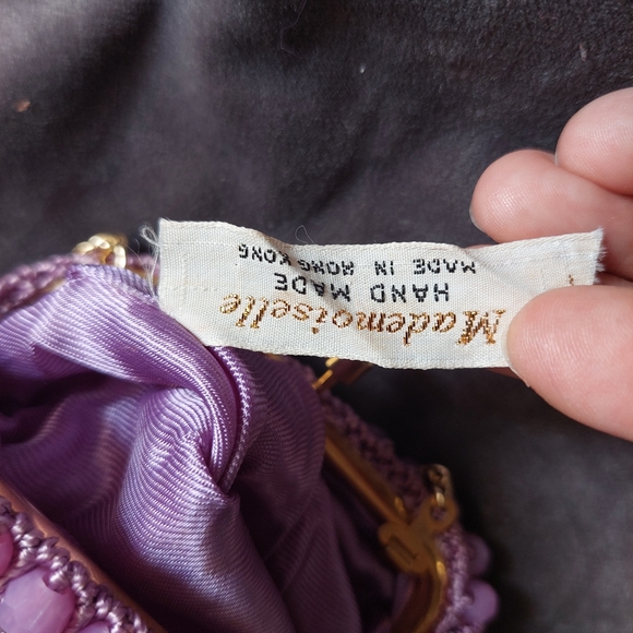 1950s Handmade Beaded Mini Purse Pouch - Picture 6 of 6